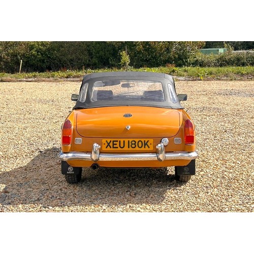 201 - 1972 MGB RoadsterRegistration Number: XEU 180KChassis Number: TBARecorded Mileage: 89,300 miles
The ... 