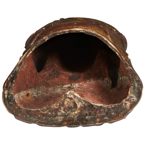 22 - A GILT-BRONZE SEATED FIGURE OF BUDDHAMING DYNASTY, 16TH / EARLY 17TH CENTURY铜鎏金释迦摩尼坐像 明 十六/十七世纪  A b... 