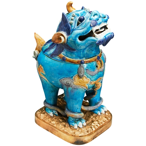 AN IMPRESSIVE CHINESE PORCELAIN INCENSE BURNER MODELLED IN THE FORM OF ...
