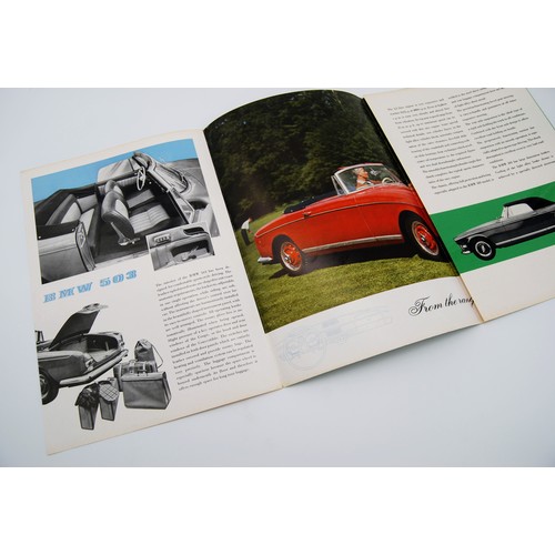 123 - BMW 503 Cabriolet Coupe BrochureOriginal 1957 BMW 503 Cabriolet Coupe Sales Brochure, This is not a ... 