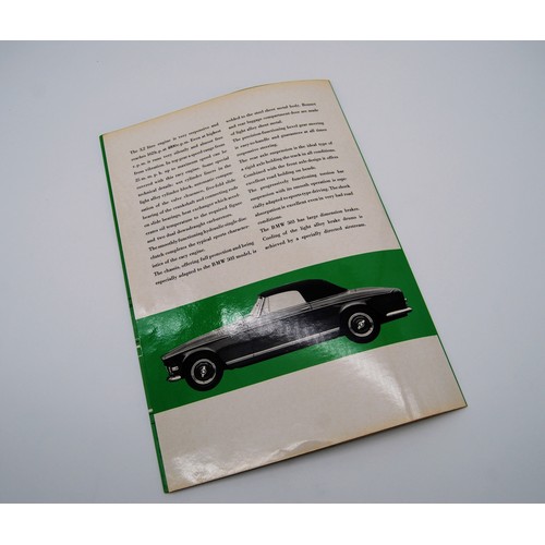 123 - BMW 503 Cabriolet Coupe BrochureOriginal 1957 BMW 503 Cabriolet Coupe Sales Brochure, This is not a ... 