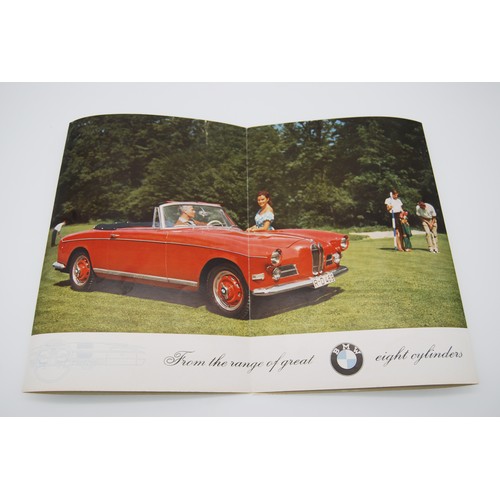 123 - BMW 503 Cabriolet Coupe BrochureOriginal 1957 BMW 503 Cabriolet Coupe Sales Brochure, This is not a ... 