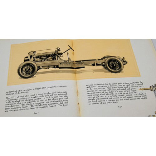 124 - Bentley Six and Half Litre Six Cylinder - Standard Model Brochure Catalogue Number 27, dated Oct 192... 