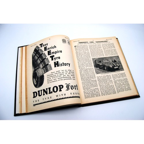 144 - Motor Sport Volume 15Numbers 1 to 12, bound in black and gold, without covers.