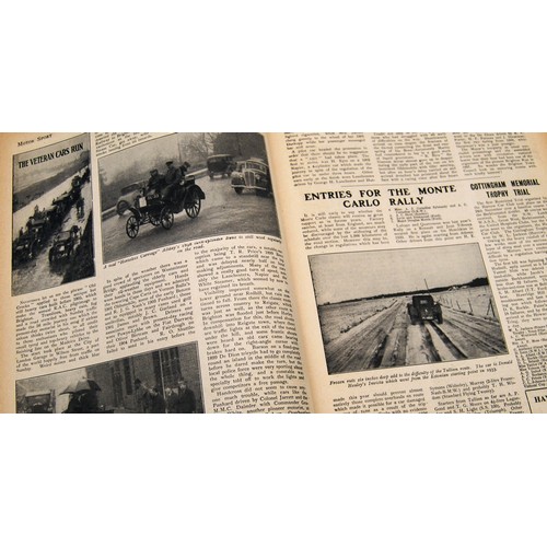 141 - Motor Sport Vol 12, numbers 1 to 12.  Bound in black and gold with covers.