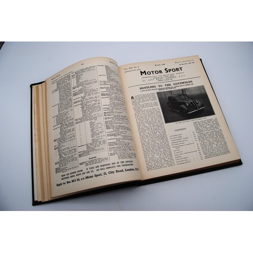 143 - Motor Sport Volume 14Numbers 1 to 12, bound in black and gold, without covers.