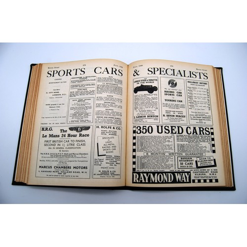 143 - Motor Sport Volume 14Numbers 1 to 12, bound in black and gold, without covers.