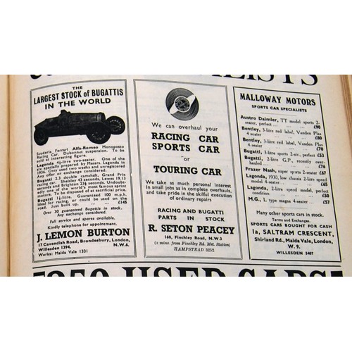 143 - Motor Sport Volume 14Numbers 1 to 12, bound in black and gold, without covers.