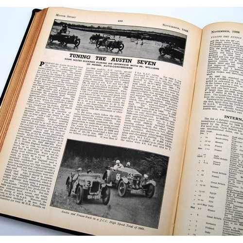 143 - Motor Sport Volume 14Numbers 1 to 12, bound in black and gold, without covers.