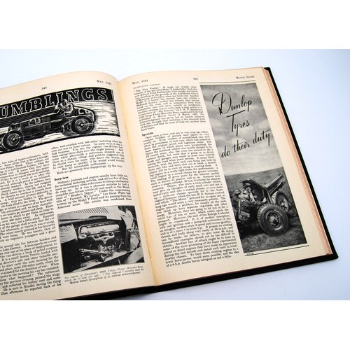 146 - Motor Sport Volume 17,Numbers 1 to 12, bound in black and gold, without covers.