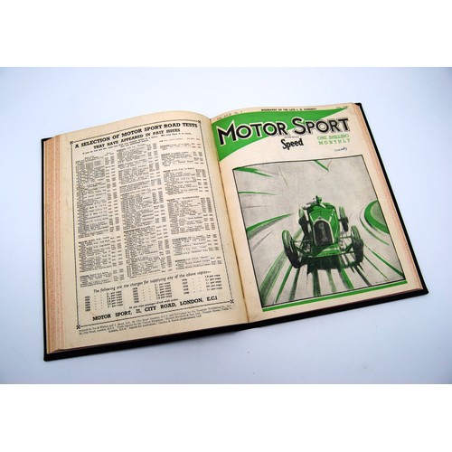 146 - Motor Sport Volume 17,Numbers 1 to 12, bound in black and gold, without covers.