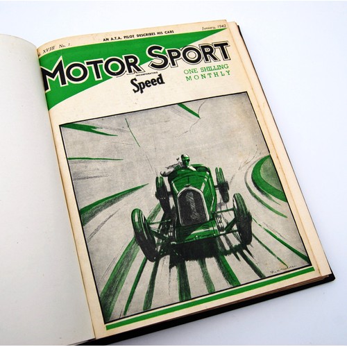 147 - Motor Sport Volume 18Numbers 1 to 12, bound in black and gold, without covers.