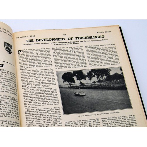 147 - Motor Sport Volume 18Numbers 1 to 12, bound in black and gold, without covers.