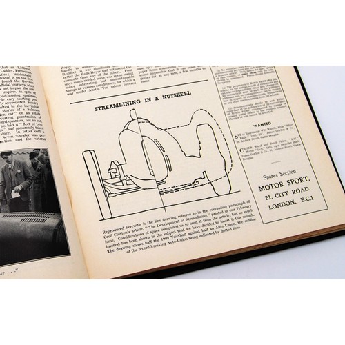 147 - Motor Sport Volume 18Numbers 1 to 12, bound in black and gold, without covers.