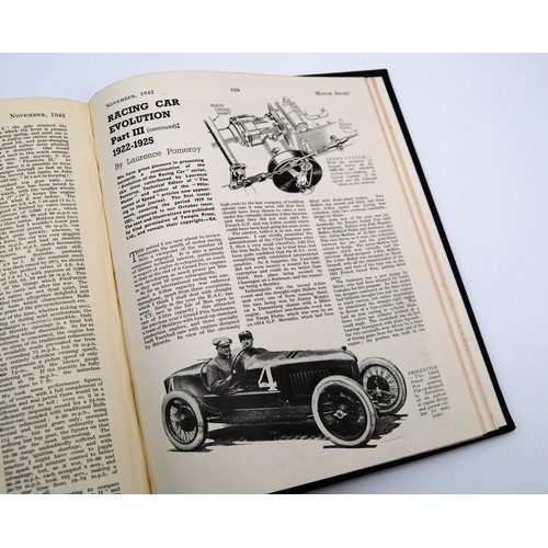 147 - Motor Sport Volume 18Numbers 1 to 12, bound in black and gold, without covers.