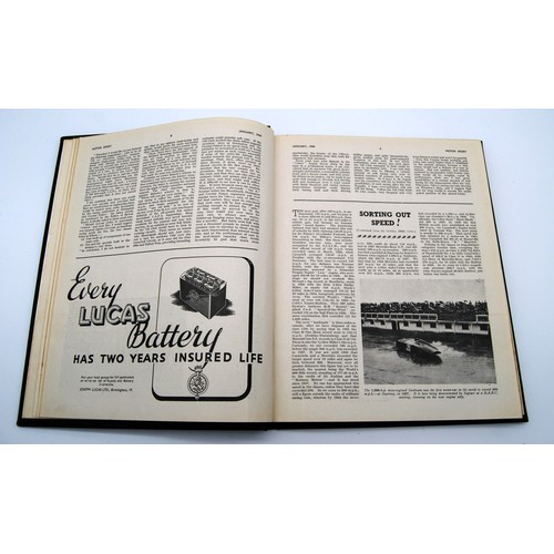 149 - Motor Sport Volume 20Numbers 1 to 12, bound in black and gold, without covers.