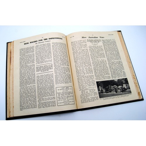 149 - Motor Sport Volume 20Numbers 1 to 12, bound in black and gold, without covers.