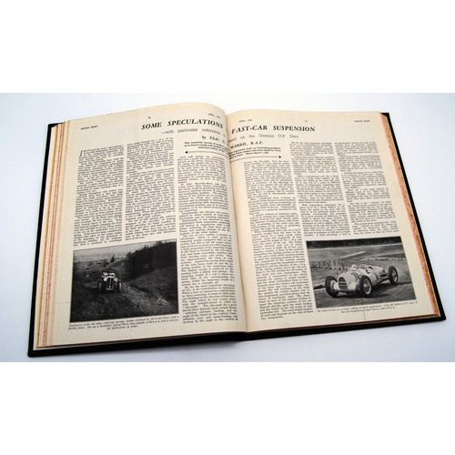 150 - Motor Sport Volume 21Numbers 1 to 12, bound in black and gold, without covers.