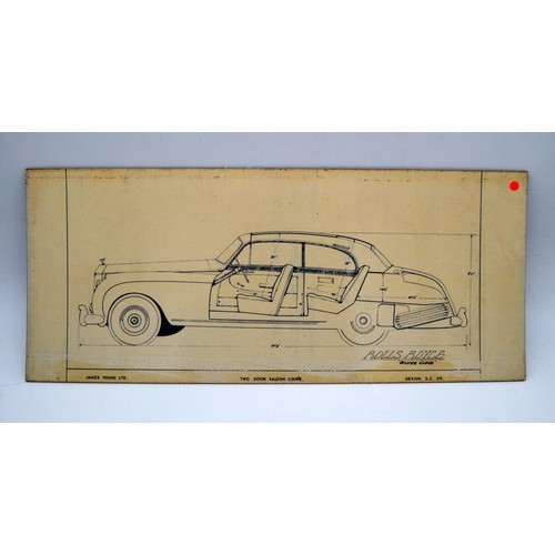 153 - Rolls Royce Silver Cloud Two Door Saloon Coupe Design S.C.20 by James YoungOriginal colour design ar... 