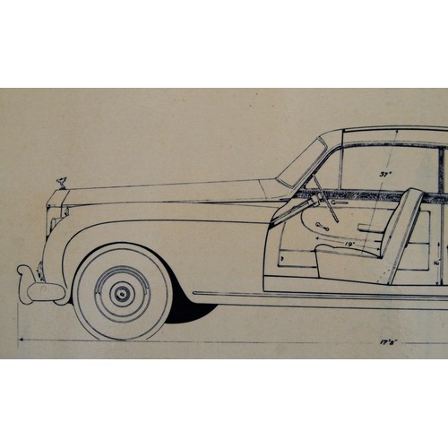 153 - Rolls Royce Silver Cloud Two Door Saloon Coupe Design S.C.20 by James YoungOriginal colour design ar... 