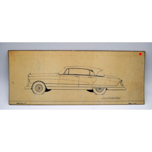 155 - Bentley Continental Design C.T.17 by James YoungOriginal colour design artwork in pen on card.c.20 x... 