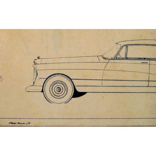 155 - Bentley Continental Design C.T.17 by James YoungOriginal colour design artwork in pen on card.c.20 x... 