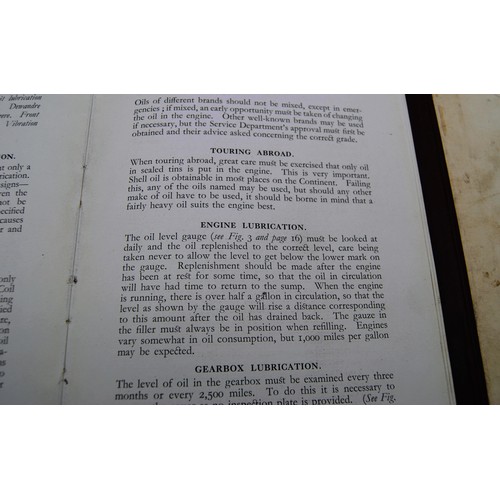 129 - Bentley Speed Six Instruction Book Note: this item has loose pages, but is completeSecond Edition, n... 