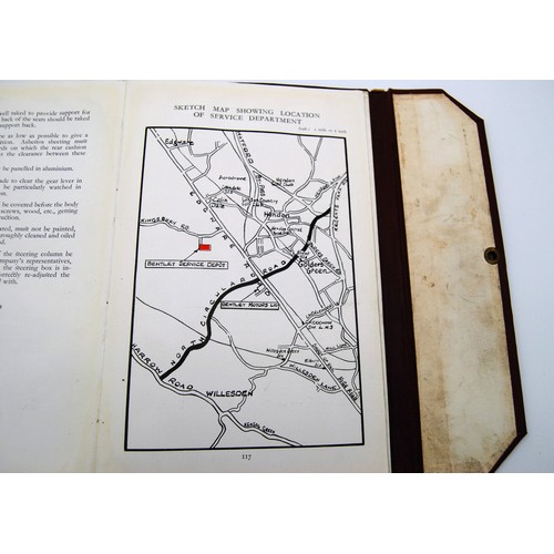 129 - Bentley Speed Six Instruction Book Note: this item has loose pages, but is completeSecond Edition, n... 