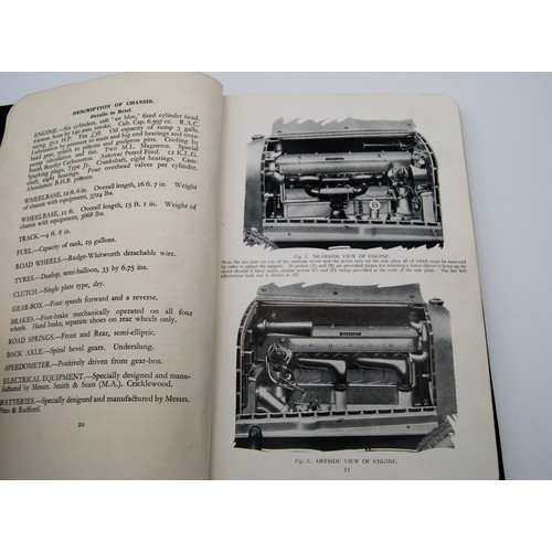 130 - Bentley - The Six Cylinder Bentley Instruction Book Number 367, Chassis Number FA2504, dated Jan 192... 