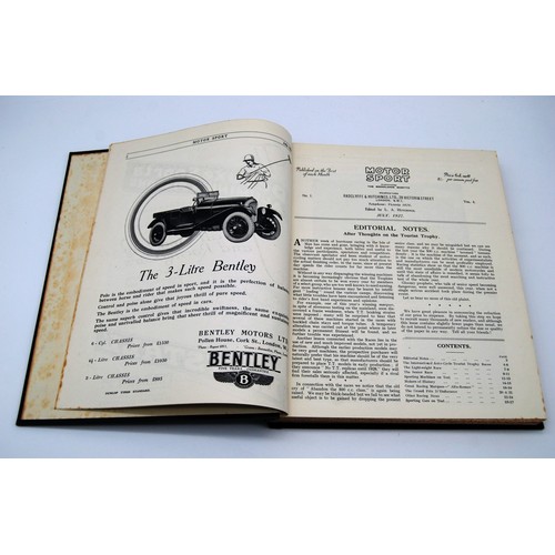 134 - Motor Sport Volume 4Numbers 1 to 12, bound in black and gold, without covers.