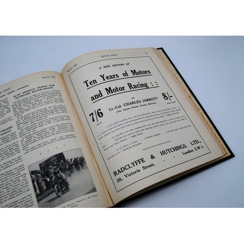 134 - Motor Sport Volume 4Numbers 1 to 12, bound in black and gold, without covers.
