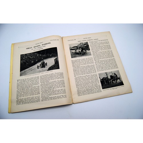 135 - Motor Sport Volume 5, Number, 1928Number 1 dated Oct-Nov 1928. A single, rare issue.
