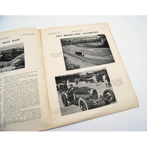135 - Motor Sport Volume 5, Number, 1928Number 1 dated Oct-Nov 1928. A single, rare issue.