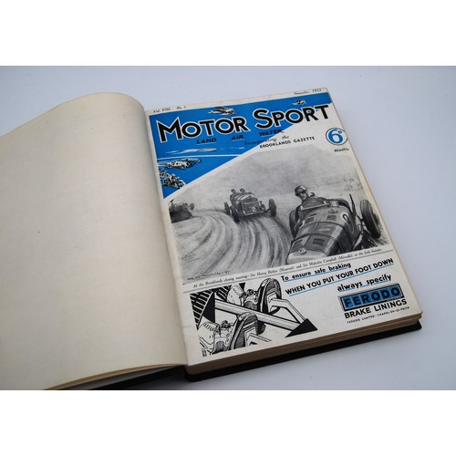 137 - Motor Sport Volume 8Numbers 1 to 12, bound in black and gold, without covers.