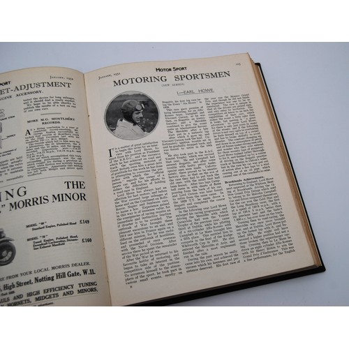 137 - Motor Sport Volume 8Numbers 1 to 12, bound in black and gold, without covers.