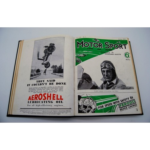 137 - Motor Sport Volume 8Numbers 1 to 12, bound in black and gold, without covers.