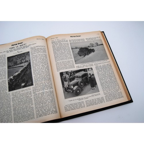 138 - Motor Sport Volume 9Numbers 1 to 12, bound in black and gold, without covers.