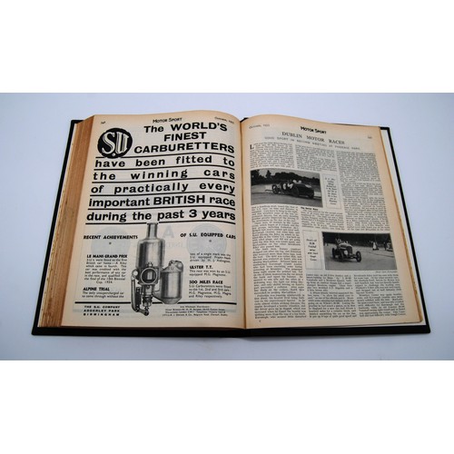 138 - Motor Sport Volume 9Numbers 1 to 12, bound in black and gold, without covers.