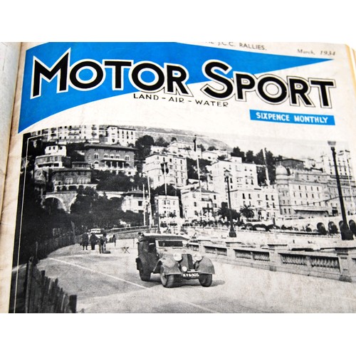 139 - Motor Sport Volume 10Numbers 1 to 12, bound in black and gold, without covers.