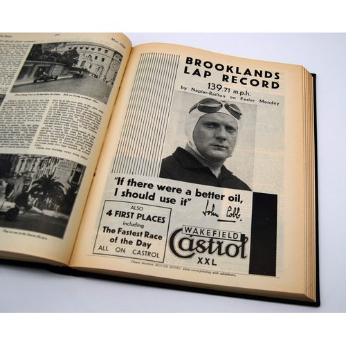 139 - Motor Sport Volume 10Numbers 1 to 12, bound in black and gold, without covers.