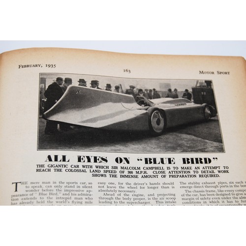 140 - Motor Sport Volume 11Numbers 1 to 12, bound in black and gold, without covers.