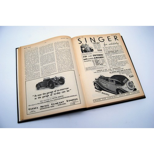 140 - Motor Sport Volume 11Numbers 1 to 12, bound in black and gold, without covers.