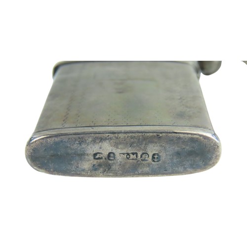 13 - A WILLIAM IV SILVER LANCET CASEcontaining two mother of pearl lancets, the hinged cover bearing an i... 