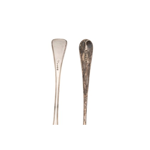 59 - A SILVER BASTING SPOONLondon, 1813, William Eley I, William Fearn & William Chawner and another,... 