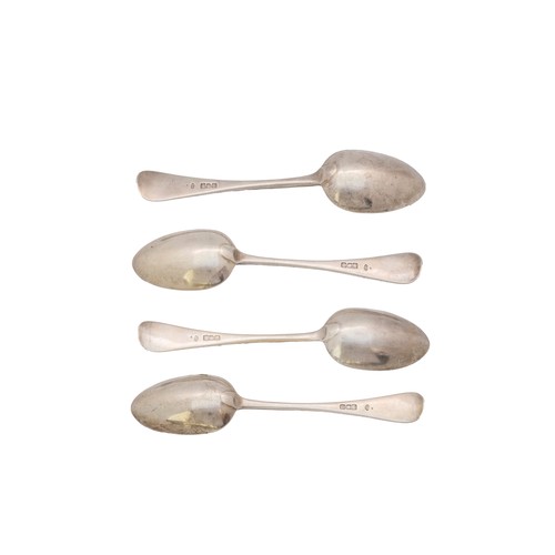 49 - A SET OF FOUR SILVER TABLE SPOONSLondon, 1898, Dobson & Sons, Thomas William Dobson, approx. 310... 