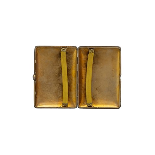 11 - A SILVER CIGARETTE BOXmarks worn, inscription for HMS CAPETOWN, 1941 and two silver cigarette cases.... 