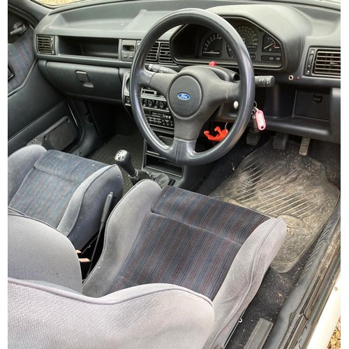 205 - 1992 Ford Fiesta RS1800Registration Number: K776 XNYChassis Number: SFABXXBAFBNR67510Recorded Mileag... 