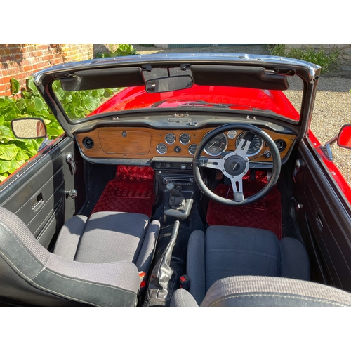 203 - 1974 Triumph TR6                                                            Registration Number: UPJ... 