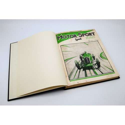 145 - Motor Sport Volume 16Numbers 1 to 12, bound in black and gold, without covers.