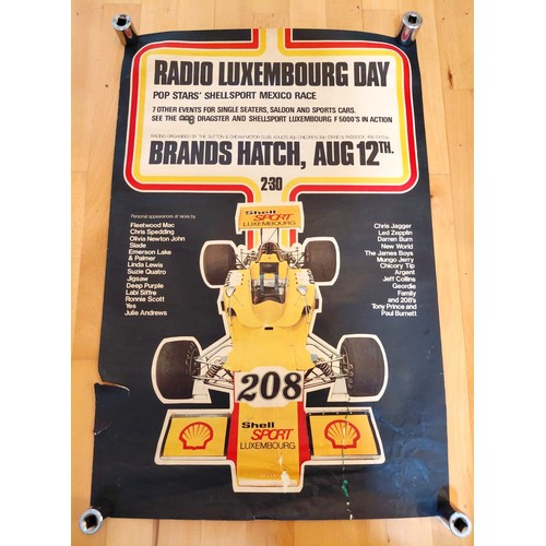 101 - Ten Motor Racing PostersFeaturing a number of events in period at Brands Hatch. Medium sized posters... 